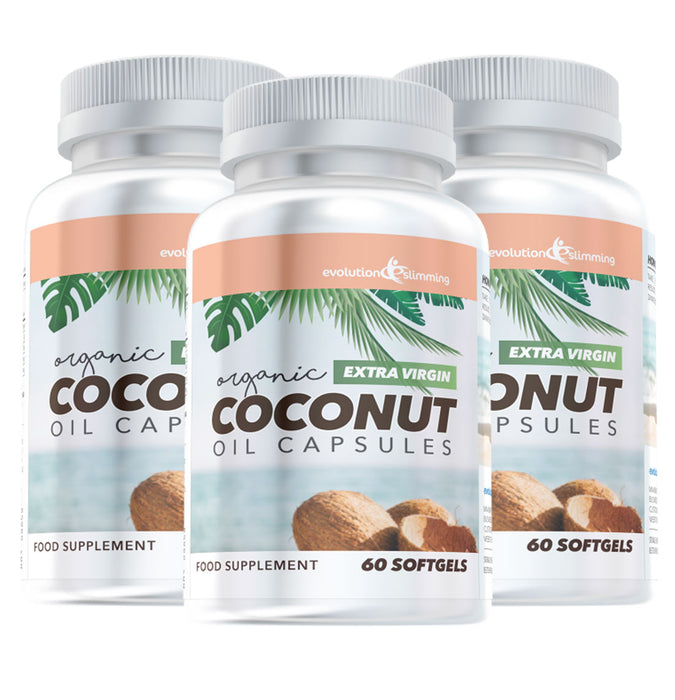 Extra Virgin Organic Coconut Oil Capsules 1,000mg