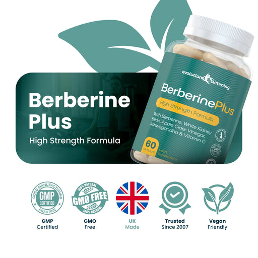 Berberine Plus  – Fast-Acting Metabolic Support - 60 Capsules Evolution Slimming