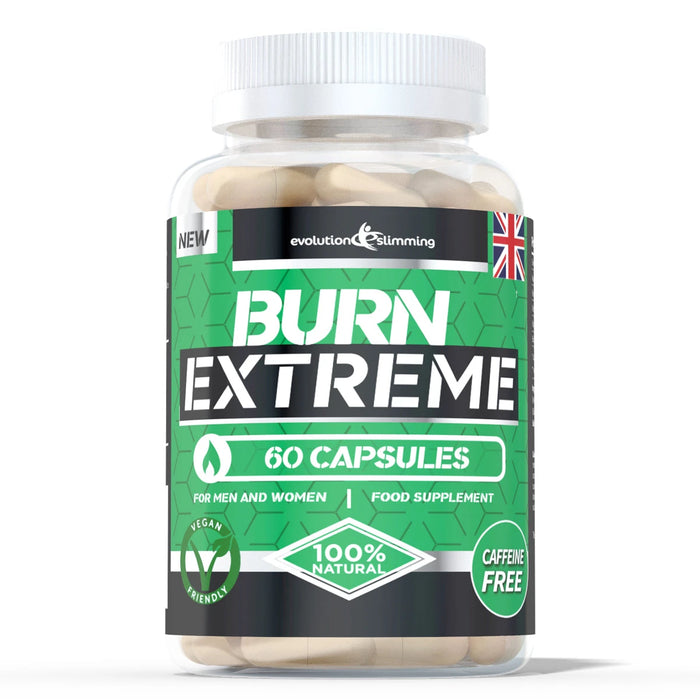 Burn Extreme High Strength Weight Loss Supplement - Caffeine-Free and Vegetarian - Evolution Slimming