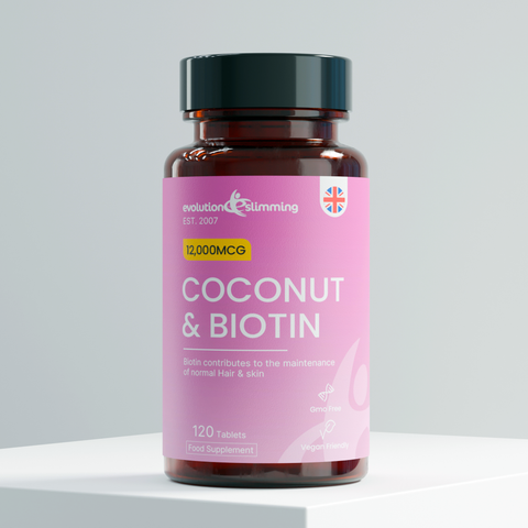 Coconut Oil Biotin Tablets | Hair Beauty & Skin Support