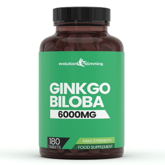 Ginkgo Biloba 6000 mg Hautement Fort - Approvisionnement de 6 mois