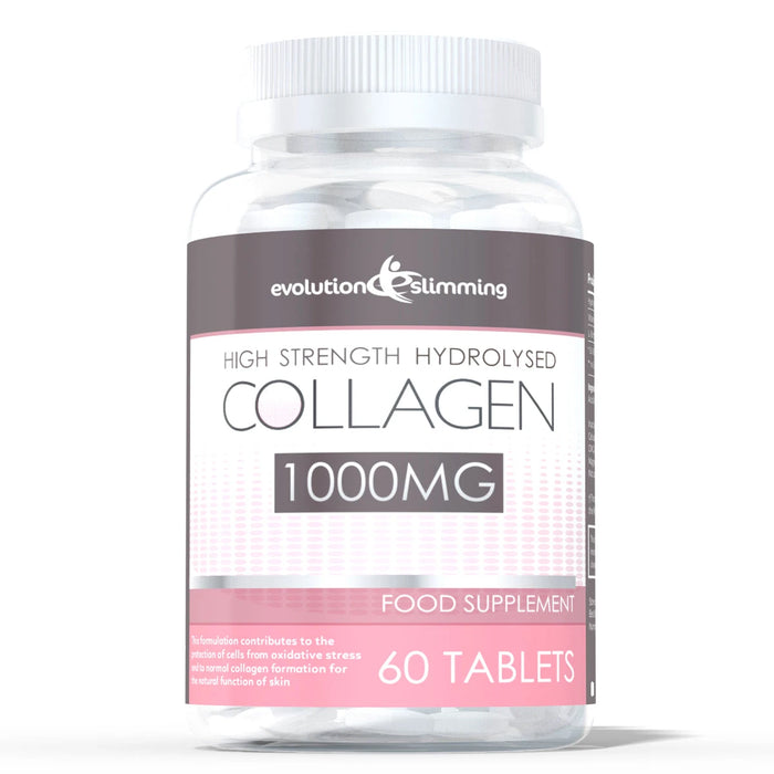 Hydrolysed Collagen High Strength 1,000mg for Hair, Skin & Nails + Vitamin C - Evolution Slimming