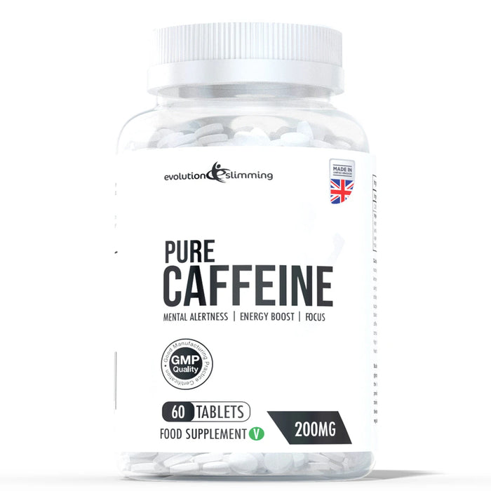 Pure Caffeine 200mg Tablets Evolution Slimming