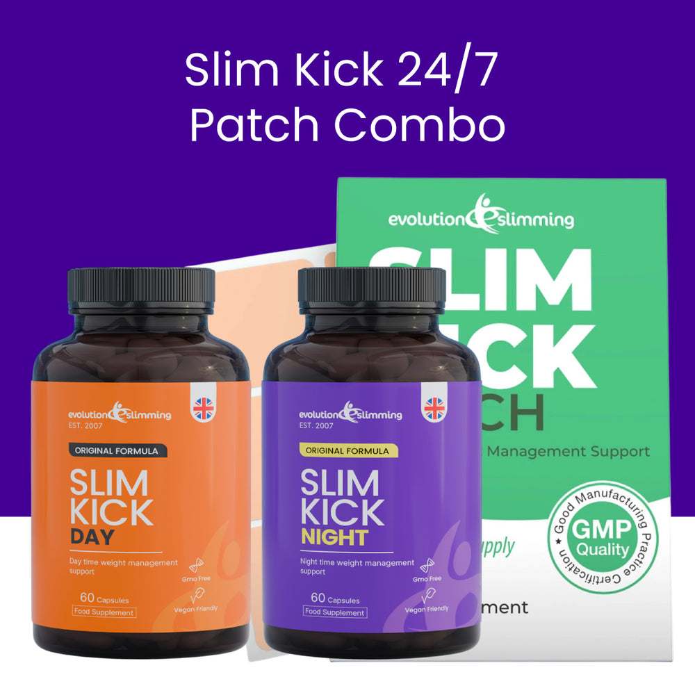 Slim Kick Combo de día, noche y parche de 24 horas para el control de peso