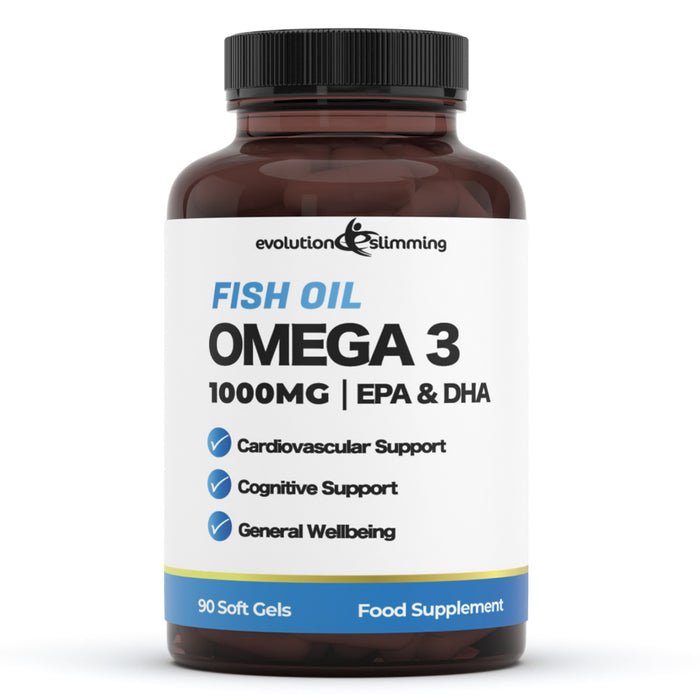Capsules d'huile de poisson oméga 3 1000 mg - Riche en EPA et DHA