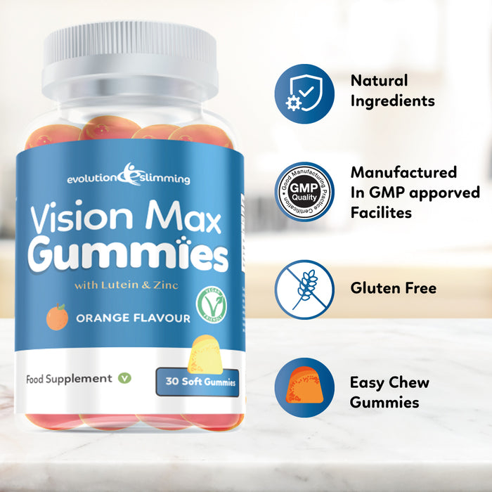 Vision Max Gummies with Lutein & Zinc Gummies Vegan Friendly